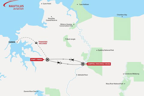 Adelaide River Jumping Crocodile Cruise With Roundtrip Helicopter From Darwin - Accommodation Great Ocean Road 3