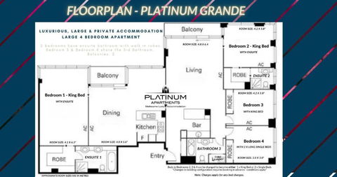 Platinum Luxury Stays The Grande Large 4 BRM 3 Bath Apt - Accommodation Great Ocean Road 3